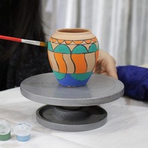 陶器制作工具陶艺器材手工拉坯机双面手动转台陶土裱花练习转盘