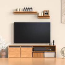 日式白橡木色电视柜北欧简约家具小户型客厅电视机组合书架收纳柜