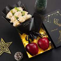 圣诞节礼物苹果礼盒创意礼品平安夜糖果蛇果玫瑰香皂花