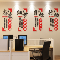 公司大厅形象背景墙布置装饰团队激励励志会议室企业文化标语贴纸