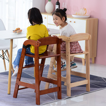 2023新款儿童餐椅实木大宝宝吃饭座椅可升降家用餐桌椅子高脚凳子