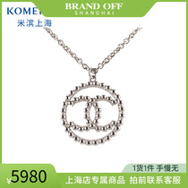 SH「9.0新」CHANEL(香奈儿)圆形双C珠式长款项链金属42･59cm项链