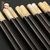 乌木筷子商用黑色高档轻奢防滑创意2023年新款高颜值实木贝壳筷