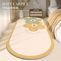 地毯卧室床边毯防摔儿童加厚奶油风少女房间主卧床下床前地垫客厅