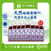 如果果汁果蔬汁长白山蓝莓100复合饮料无添加防腐剂色素 300g*8瓶