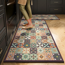 厨房专用地垫防滑防油可擦免洗硅藻泥防水吸油水垫美式地毯脚垫子