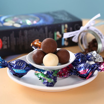 俄罗斯糖果拉迈尔星空巧克力球黑美人椰蓉夹心混合糖进口零食年货