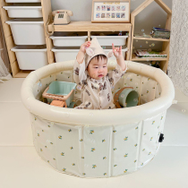 可折叠<em>婴儿充气游泳池</em>宝宝家用挖沙玩球波波池新生儿戏水洗澡盆