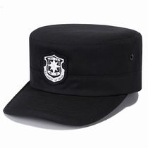新式保安帽执勤帽四季款可调节平顶作训男女通用鸭舌帽保安帽通用