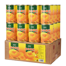 砀山特产糖水黄桃罐头餐饮批发烘培专用新鲜水果罐头425g整箱12罐