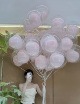 网红ins气球束生日装饰结求婚场景布置情人节告白波波球拍照道具