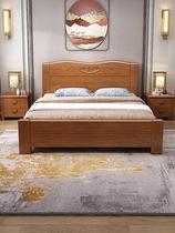 光明家具官方全实木床现代简约1.5米1.2米1.8M出租房专用经济型家