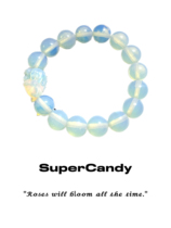 悬月明  SuperCandy原创手作设计感蛋白石水晶手串手链女小众礼物