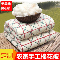 手工纯棉花被子棉被冬被全棉被芯10斤加厚1.8m垫被1.5米棉絮床垫8