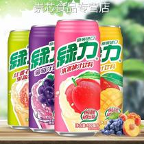5罐装台湾绿力果汁饮料水蜜桃汁红番石榴芭乐葡萄味丹冬瓜茶果汁
