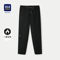 HLA/海澜之家一条过冬系列休闲裤加绒保暖裤子男HKCAD4Y378A