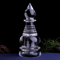 天然白水晶舍利塔 手工制作佛塔摆件装藏舍利子瓶子嘎乌盒 水晶塔