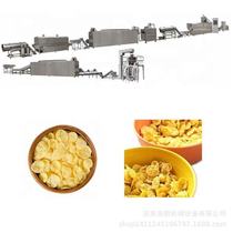 膨化玉米片生产线加工流程即食玉米脆片青稞麦片设备