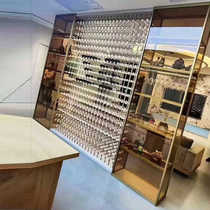 定制酒行酒窖玻璃双门红酒展示柜酒架发光不锈钢亚克力恒温酒柜