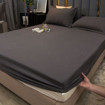 水洗棉纯色床笠单件床套床罩席梦思防尘套床单保护罩厚垫全包防滑