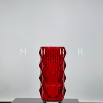【红色花瓶】鸿运当头花瓶丨红色经典花瓶.玫瑰红款花瓶