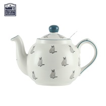 LondonPottery猫咪英国陶瓷茶壶带滤网英式下午泡茶壶可爱高颜值