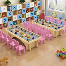 实木儿童多功能兼容乐高积木桌子大号大颗粒宝宝玩具大尺寸收纳桌