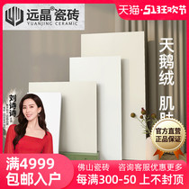 远晶 400x800x800柔光天鹅绒肌肤釉奶油色瓷砖地砖白厨卫墙微水泥