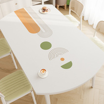可折叠椭圆形桌布伸缩圆桌防水防油防烫免洗pvc餐桌垫子隔热台布
