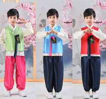 新款男童韩服少数民族服儿童演出服男孩朝鲜族舞蹈服幼儿园表演服