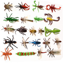 小号仿真昆虫模型玩具动物蜜蜂蝎子蚱蜢螳螂蜻蜓蚊子飞蛾蜘蛛知了