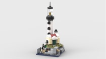 MOC迷你街景建筑系列灯塔 适用乐高小颗粒拼装积木模型玩具礼物