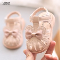 宝宝凉鞋包头防滑软底婴幼儿不掉鞋公主鞋1-3岁透气学步鞋子夏季