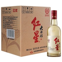 北京红星大曲酿42\52度500ml6瓶装清香型固态纯粮白酒正品保证