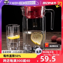 【自营】进口冷水壶玻璃家用冰箱大容量茶壶凉水壶果汁壶水具套装