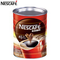 雀巢 黑咖啡醇品 无蔗糖添加无奶速溶纯黑咖啡粉 原味罐装500g/罐