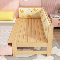 儿童拼接床加宽床可折叠带护栏实木床边床扩床定制成人可睡婴儿床