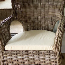 大藤椅防水户外u形藤椅坐垫u型餐椅垫定制现代纯色简约沙发垫套子