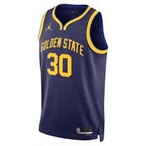 代购正品JORDAN NBA金州勇士队斯蒂芬库里男士运动球衣DO9526-423