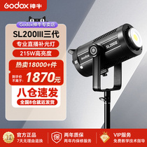 (Godox)神牛SL-200W III 三代摄影灯室内主播直播LED补光灯摄像灯视频灯光影楼实景棚拍摄太阳灯