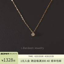 L.Bardeen18k黄金10分钻石彩金项链轻奢高级锁骨链吊坠珠宝送女友