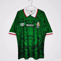 复刻1998年世界杯墨西哥主客场复古老款球衣布兰科短袖旧款足球服