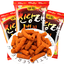 韩国进口九日甜辣炒年糕条100g*3袋 味祖打糕条膨化零食小吃包邮