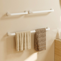 浴室毛巾架免打孔卫生间置物架挂架儿童浴巾架晾毛巾杆子厨房日式