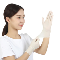 食品一次性手套pvc蓝色医美容家用塑胶乳胶丁腈橡胶烘焙纹绣手套