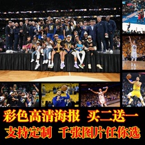 库里勇士队总冠军夺冠海报墙纸nba篮球明星海报墙贴海报壁纸FMVP