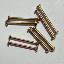 皮表带连接螺丝杆玫瑰金原装罗西尼5762凹形接头表轴6762表栓6760