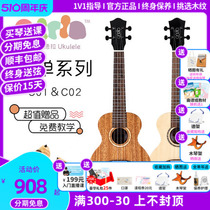 白熊音乐adela阿德拉C01 C02单板尤克里里ukuele初学者小吉他23寸