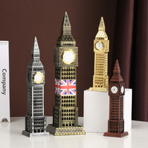 大本钟摆件Bigben大笨钟模型伦敦地标建筑英国特色旅游纪念品礼物