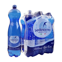 意大利San Benedetto圣碧涛进口天然含气矿泉水1.5L*6瓶气泡水